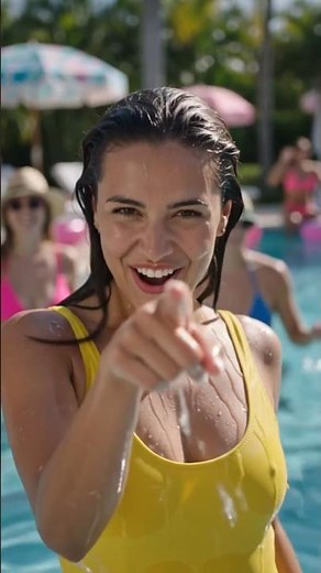 Shakira- Dai Dai 🌟 Girls in Bikinis Dancing and Splashing in the Water 💃 #PoolParty #SummerFun