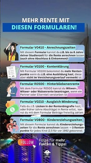 Mehr Rente – mit diesen Formularen! #Rente #rententrick #formulare #geld #Ruhestand