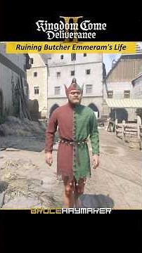 Trolling Butcher Emmeram #kcd2 #kingdomcomedeliverance2 #funnygameplay #gaming #funny #kcd