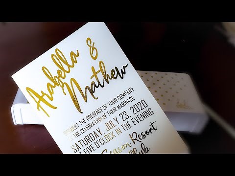 How to Make Foil Cards | How to Apply Foil to Wedding, Quinceañera, and More Cards (Cricut DS)