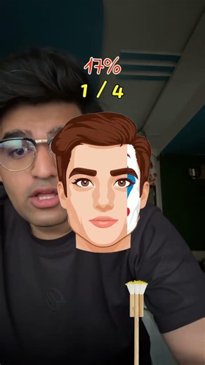 Can you paint the face with joker colour puzzle filter game