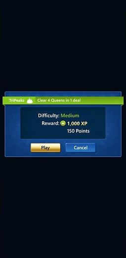 Microsoft Solitaire Collection TriPeaks Medium 10.12.2025 #solitaire #tripeaks