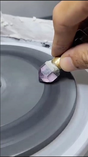 From Raw to Fancy Cut 😱| Purple Amethyst Transformation #cuttingskills