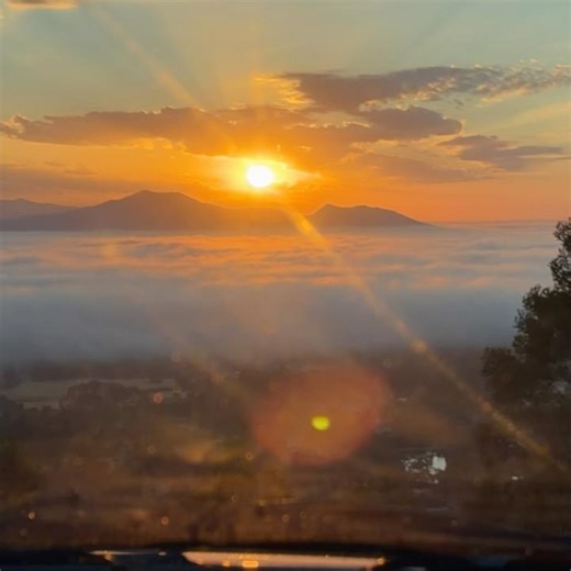 Sun rising time lapse