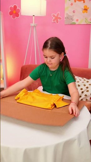 👚 Fold Messy Clothes Into A Neat Stack Fast! #shorts #everydayskills
