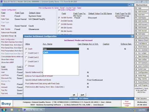 POS Data entry in BUSY (Hindi)