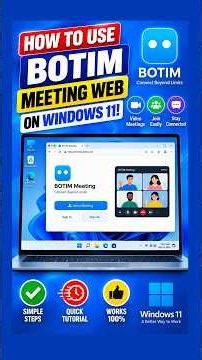 How to Use BOTIM Meeting Web on Windows 11! #Shorts #windows11