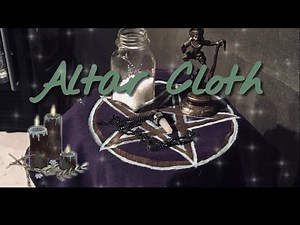 making a wiccan altar cloth