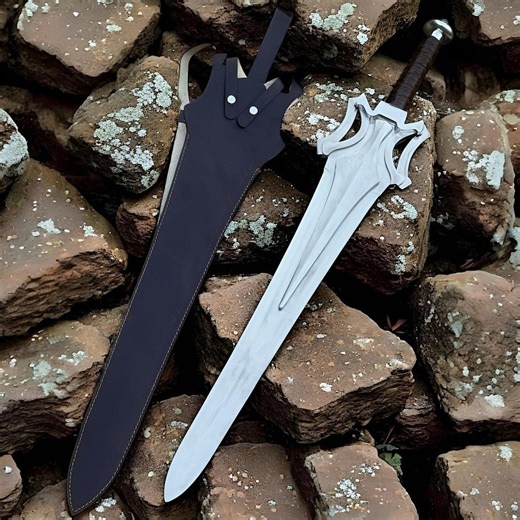 Hand Forged Fantasy Power Sword – Steel Replica Collectible