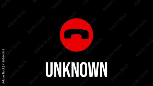 Animation of an icon of a stranger and the hang-up call sign