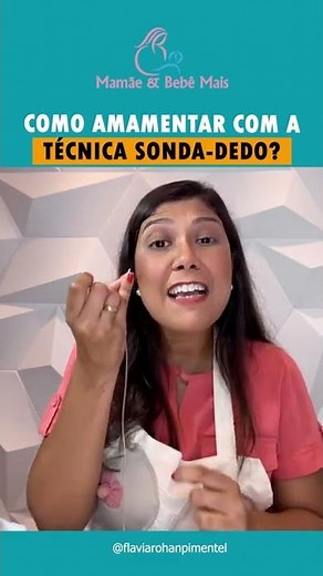COMO AMAMENTAR COM A TÉCNICA SONDA-DEDO #shorts