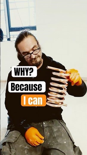 Bending a 15mm copper coil with the monument masters