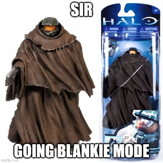 MASTER CHIEF? YOU MIND TELLING ME WHAT YOU'RE DOING IN THAT SNUGGIE?
