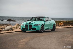This 2025 BMW M4 Mint Green Is An Eye-Catching Sports Coupe