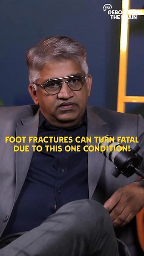 A simple foot fracture can turn into something far more serious. Dr. Vivekanand and Dr. Sharan Srinivasan explain how restricted movement from a foot cast can increase the risk of Deep Vein Thrombosis (DVT) — and why early awareness matters. Watch the full podcast episode on our YouTube channel now. #Orthopaedics #DVT #FootFracture #MedicalAwareness #HealthcareEducation #PatientSafety #RebootingTheBrain #PRSNeurosciences #HealthPodcast #PodcastShorts #PodcastClips #IndianPodcasts #PodcastingScen