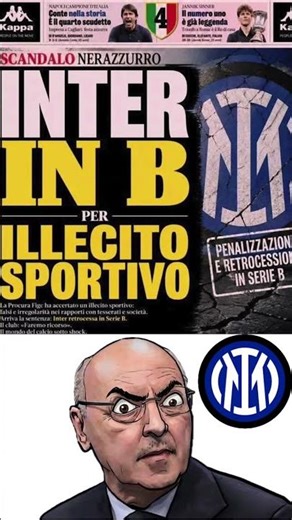 "INTER IN SERIE B! Penalizzata e retrocessa per combine. Marotta a rischio ARRESTO!" #seriea #calcio