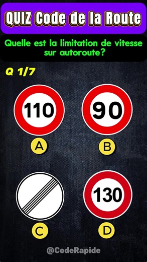 QUIZ Code de la Route 🚦🔥 Apprends le Code de la Route en toute simplicité avec @coderapide ! 📖✨ Des astuces, des quiz et des conseils pour réussir ton examen 🎯✅ Abonne-toi et prends la ⛈️🌘 | Bonneconduite