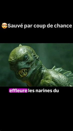 😱Il a été sauvé par chance des griffes d'un crocodile et d'un monstre #film #shortvideo #movie