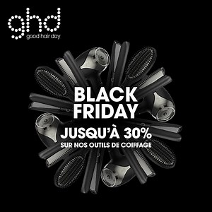 BLACK FRIDAY GHD ✨ Jusqu'à -30% sur nos lisseurs, boucleurs, sèche-cheveux et brosse lissante. • Livraison offerte dès 40€ d'achat • Spray thermoprotecteur OFFERT avec le code GHDXBF | ghd