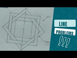 line problems (Technical drawing) pt 8