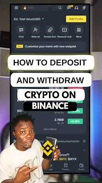 How to deposit and withdraw crypto on Binance on your phone (step-by-step Beginner Tutorial #binance