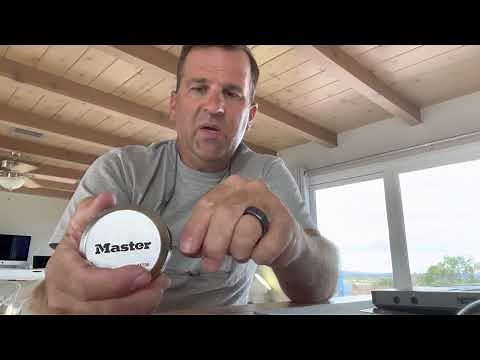 Removing Master M736 Puck Lock without key