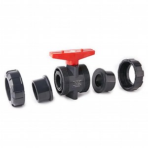 [Hot Item] 1/2" Pn10 PVC Threaded Ball Valve for Water Supply Water