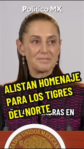 🤠🇲🇽 Sheinbaum alista homenaje a Los Tigres del Norte por su trayectoria e impacto en la comunidad migrante La presidenta Claudia Sheinbaum destacó la trascendencia de Los Tigres del Norte y la música mexicana como símbolos de identidad cultural para la comunidad en el extranjero. La mandataria subrayó cómo sus canciones han defendido la dignidad de las y los migrantes en EUA. Tras su reciente presentación en Tiny Desk, el Gobierno de México prepara una serie de reconocimientos en el país para