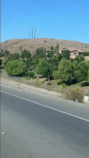 HAPPY FACE ON HILLSIDE 118 FREEWAY SIMI VALLEY CA VENTURA CO