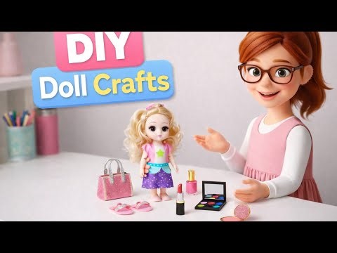 DIY Doll Crafts | Easy Mini Crafts for Kids | Doll Accessories Making