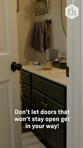 Problem solved! #howtofixadoor #fixadoor #fixingadoor | Family Handyman