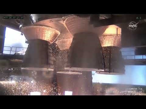 LIVE: NASA conducts a hot fire test of its Space Launch System (SLS) rocket