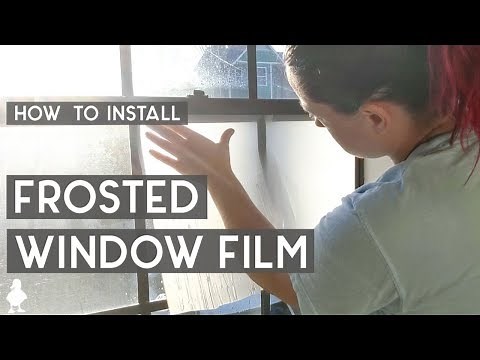 How to Install Frosted Window Film for Bathroom Privacy