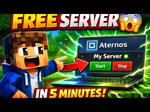 How to Make Minecraft Server in Aternos (FREE & EASY) 🔥