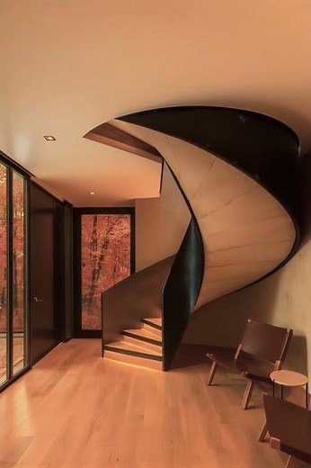 Modern Autumn Villa — Serene Architecture in a Golden Forest | Cinematic Fall Mood