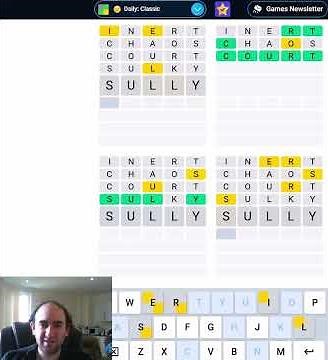Quordle puzzle for 16 Apr 26