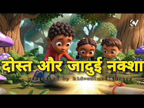 3 Dost Aur Jungle Ka Rahasya | Kids Adventure Story in Hindi |@KidVenturelibrary