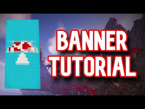 How to make a MUSHROOM banner in Minecraft!