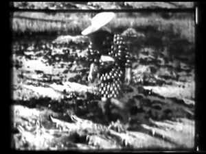 戦前の農村風景（米の収穫と子供たち）1934年ごろ past ww2 Japan