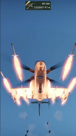 Day 278. AH-56A, FFAR Mighty Mouse rockets, 30 mm XM140 cannon #warthunder #usa #america