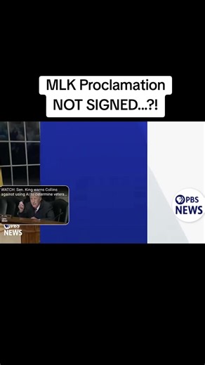 MLK Day Proclamation: Why Trump Didn't Sign It?