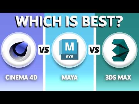 Cinema 4D vs Maya vs 3DS Max (2026) - Which One Is BEST?