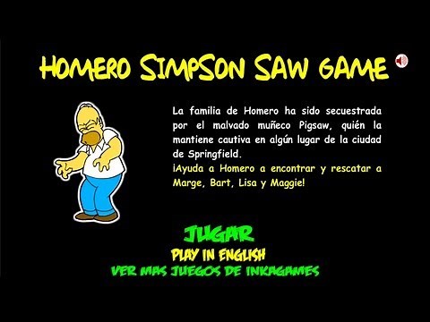 HD Homero Simpson Saw Game Walkthrough / Guía
