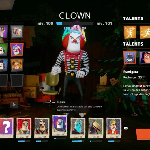 I'm finally level 100 Clown in Secret Neighbor ! #secretneighbor #lvl100 #clown #lvl #hn #shorts #sn