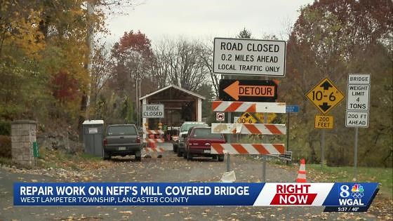 Neff's Mill Covered Bridge to be fixed by the end of this year