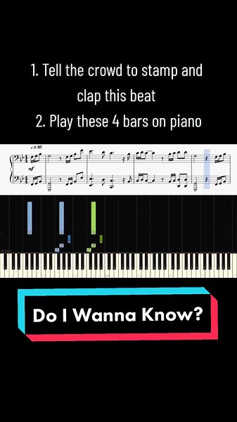 How to Play 'Do I Wanna Know' by Arctic Monkeys on Piano