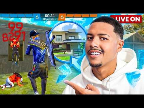 💙 JOGANDO APOSTADO NA MINHA CASA NOVA! 😂💙 FREE FIRE AO VIVO 💙 PHZIN FF LIVE ON
