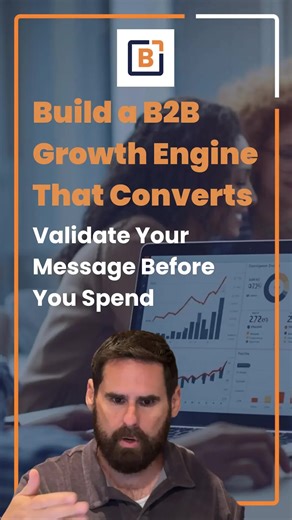 Most B2B companies create guides, downloads, or “free resources” based on what they think their audience wants only to discover no one engages. That’s why our B2B Growth Engine starts with message validation. Before a single ad dollar is spent, we identify the problems that truly agitate your buyers, the solutions that actually soothe those pains, and the transformation that persuades them to take action. By testing these elements directly in the marketplace, every click becomes a vote. We learn