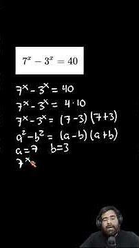 Impossible exponential equation