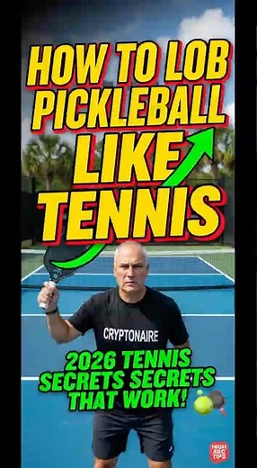 How to Lob Pickleball Like Tennis – 2026 Crossover Tips (High Arc Secrets)